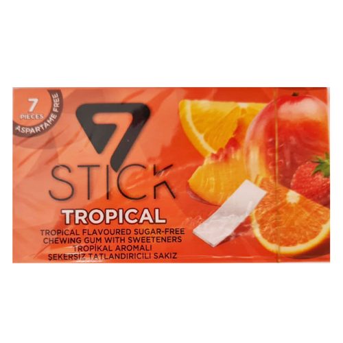 STICK GUM SUGAR FREE TROPICAL