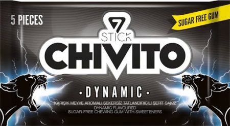 STICK CHIVITO SUGAR FREE GUM  DYNAMIC 5 PIECES