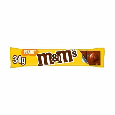 M&M PNT CHOCO BAR 34G (MC)