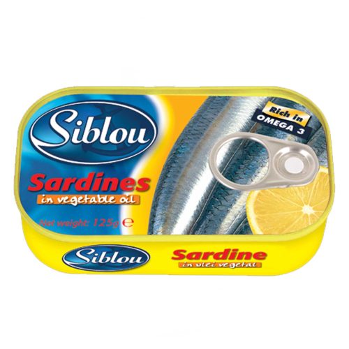 SIB.SARDINE VEGTBL OIL 125G (50)
