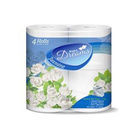 DREAMS TOILET FAMILY JASMINE 4 ROLLS