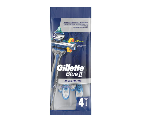 GILLETTE BLUE II X4 MAXIMUM