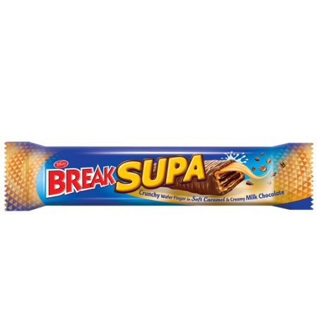BREAK SUPA CRUNCHY WAFER FINGER IN SOFT CARAMEL & CREAMY MILK CHOCOLATE 19G