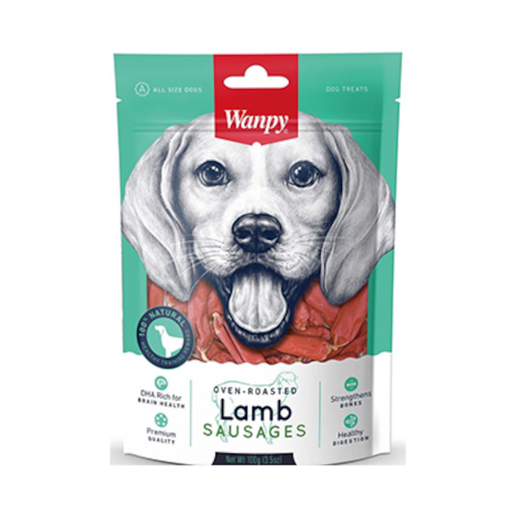 -WANPY DOG 100G LAMB SAUSAG
