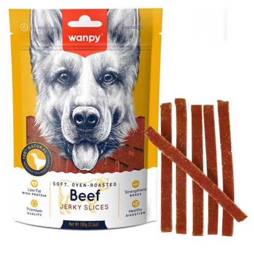 -WANPY DOG 100G J.BEEF SLIC