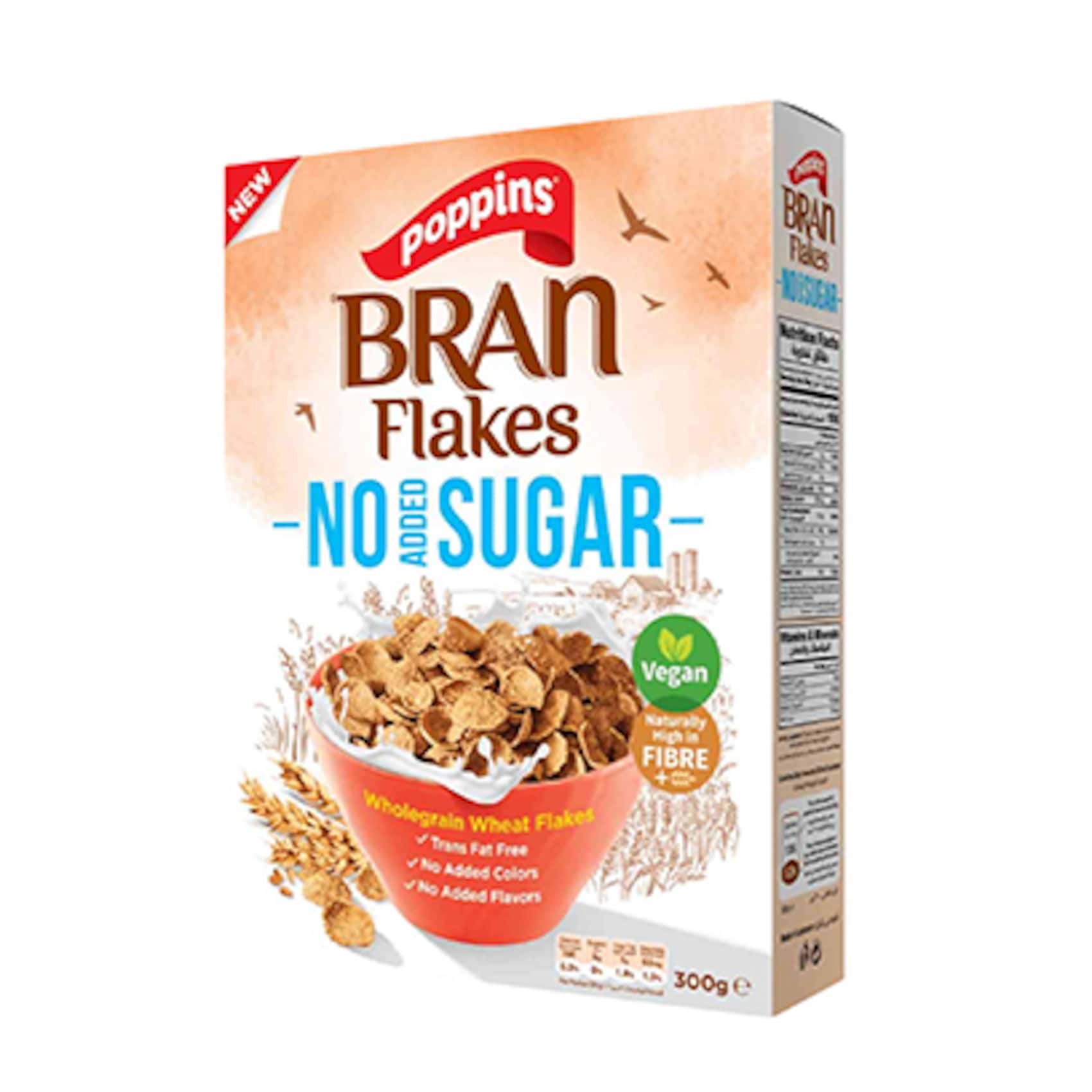 POPP.300G BRAN FLKS NO SGAR