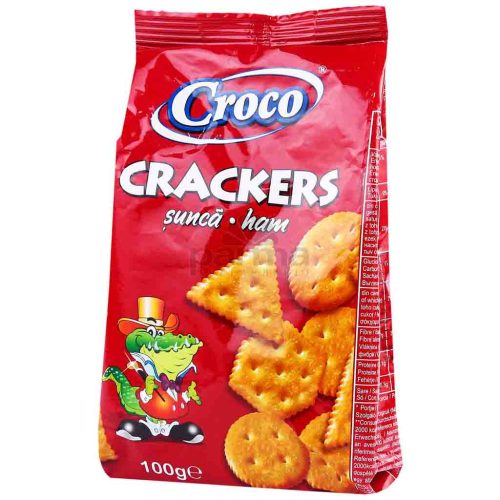 CROCO CRACKERS 100G HAM