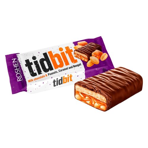 TIDBIT BAR 50G CHOC&NOUGAT (24