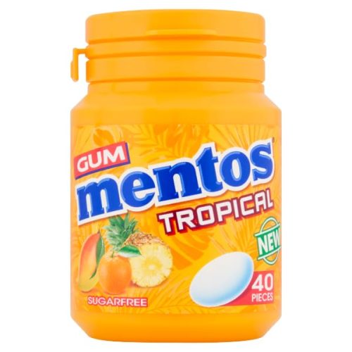 MENTOS GUM TROPICAL SUGAR FREE X40
