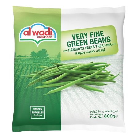 AL WADI AL AKHDAR FROZEN FINE GREEN BEANS 800G