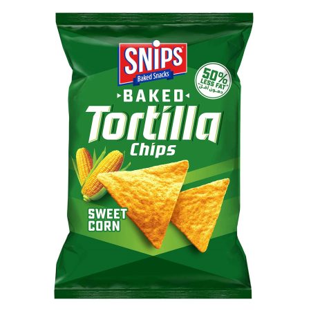 SNIPS TORTILLA SWEET CORN 80G