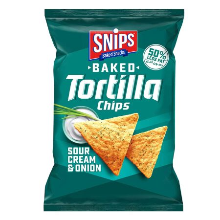 SNIPS TORTILLA CREAM AND ONION 80G