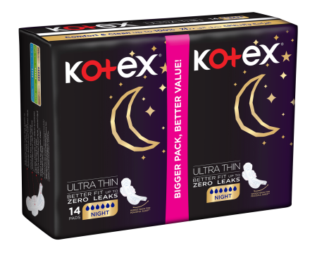 KOTEX ULTRA NATURAL NIGHT DUO  14 PCS -25%