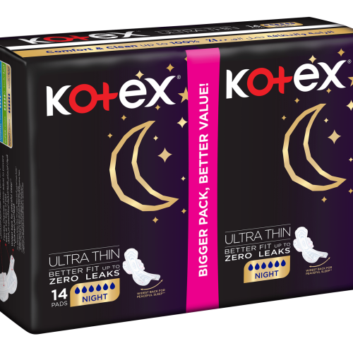 KOTEX ULTRA NATURAL NIGHT DUO  14 PCS -25%