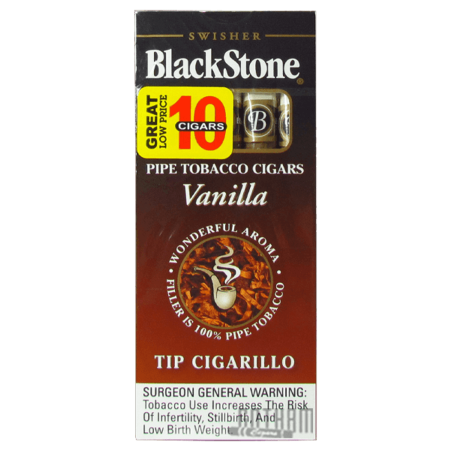 BLACK STONE PIPE TOBACCO CIGARS 5 VANILLA