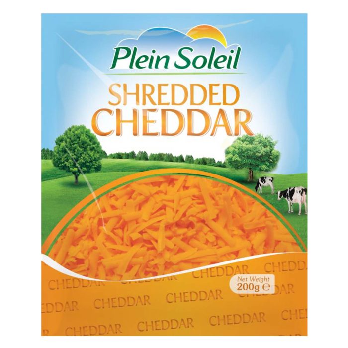 PLEIN SOLEIL SHREDDED CHEDDAR 200G
