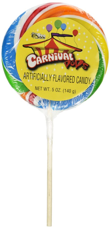 CARNIVAL POPS ARTIFICIALLY FLAVORED CANDY 5 OZ