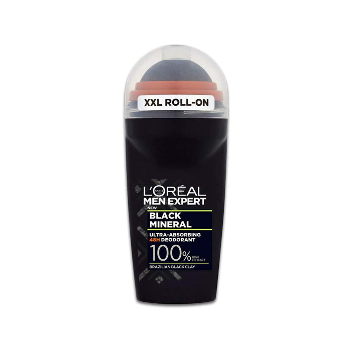 LOREAL ROLL ON MEN EXP BLCK MINERAL+CP 0%