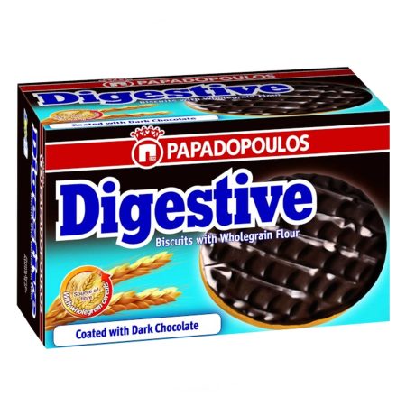 PAPADOPOULOS DIGESTIVE DARK CHOCOLATE 200G