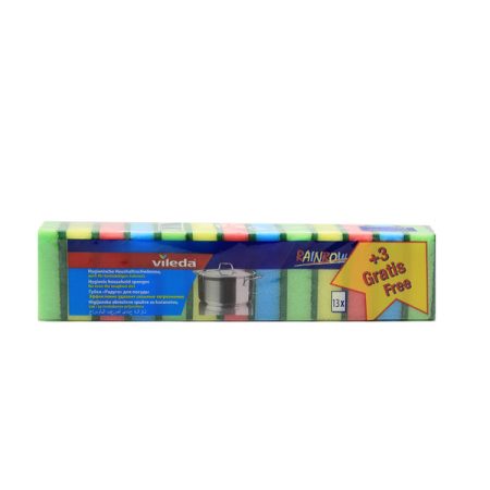 VILEDA RAINBOW SPONGE (10 PIECES +3 FREE)