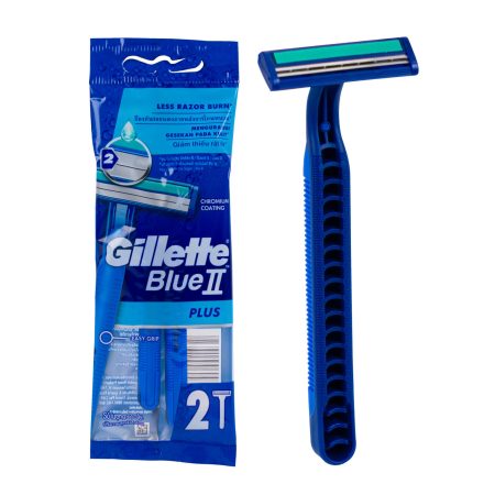 GILLETTE BLUE II RAZOR CART X2PC