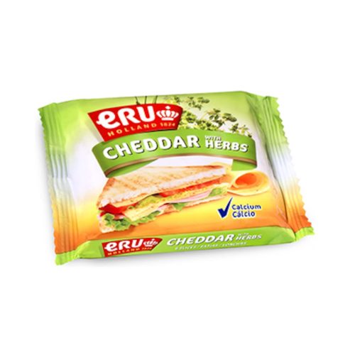ERU SLICES CHEDDAR HERBS 150G