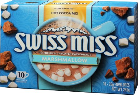 SWISS MISS HOT CACO WITH MINI MARSHMALLOWS X10