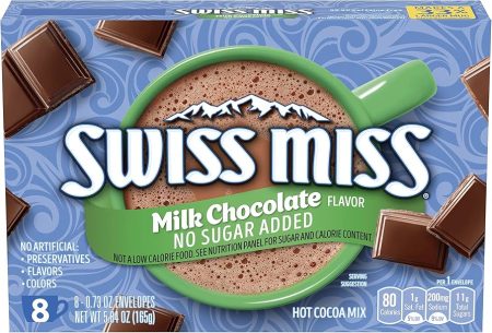 SWISS MISS MILK CHOCOLATE HOT CACO NO SUGAR X8