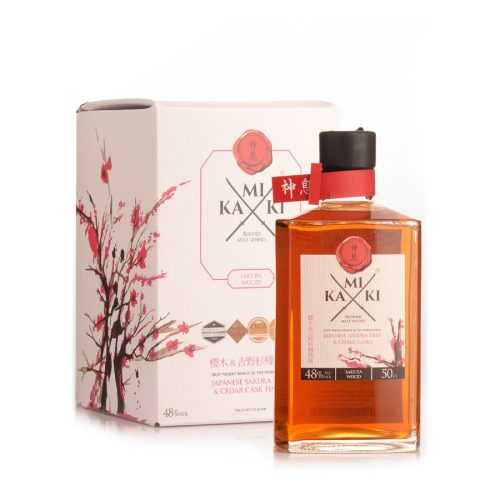 KAMIKI SAKURA WOOD JAPANESE WHISKY BOX 50CL