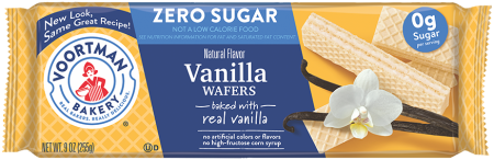 VOORTMAN WAFER SUGAR FREE VANILLA FLAVOUR 255G