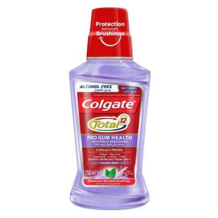 COLGATE PLAX MOUTH WASH TOTAL 12 PRO GUM HEALTH 250ML