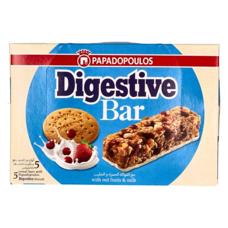 PAPADOPOULOS DIGESTIVE BAR FRUIT & MILK