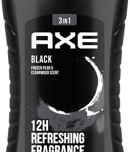 AXE 3IN1 BLACK FROZEN PEAR & CEDARWOOD SCENT SHOWER GEL 250ML