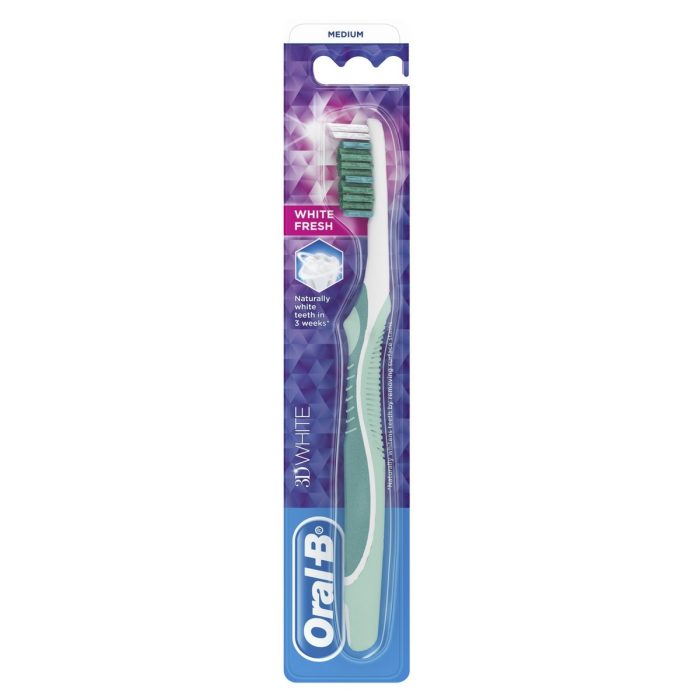 ORAL-B BRUSH 3D WHITE FRESH 40 MEDIUM