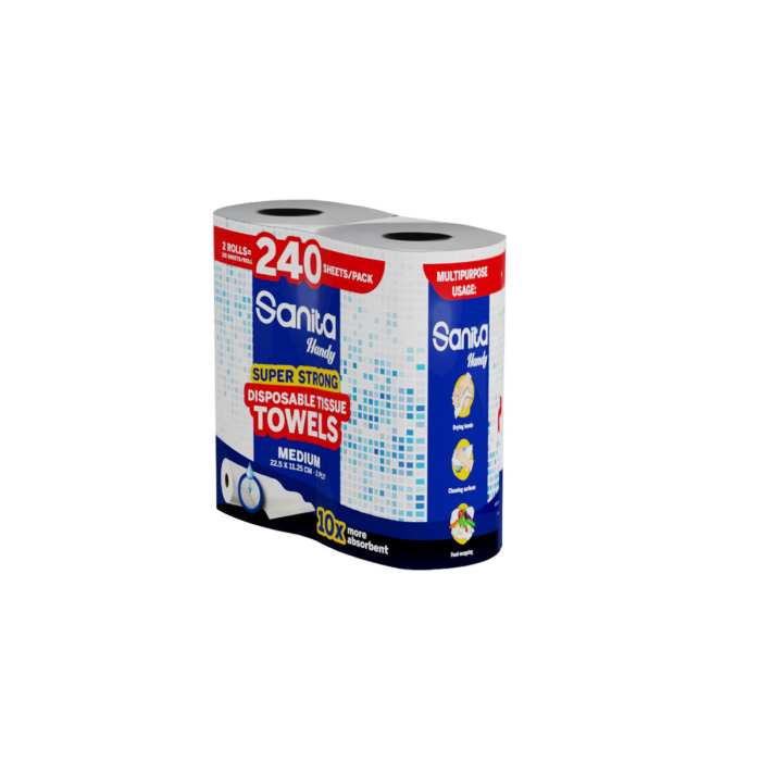 SANITA HANDY TOWEL MEDIUM 240 SHEETS