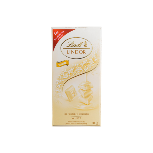 LINDT 100G SINGLE WHITE