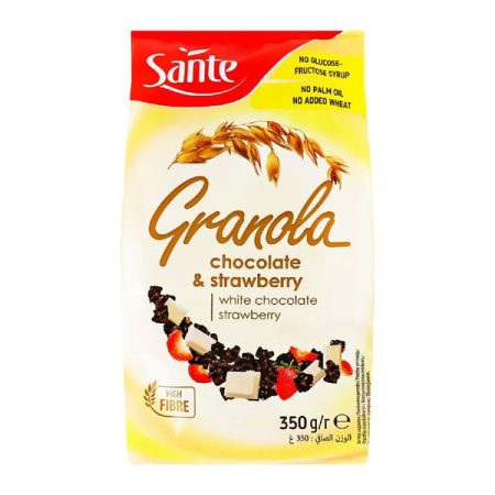 SANTE CORNFLAKES GRANOLA WHITE CHOCOLATE & STRAWBERRY 350G