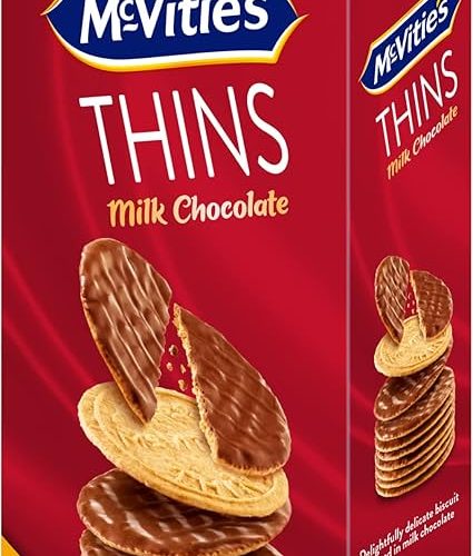 MCVITIES DIGESTIVE THINS MILK CHOCOLATE 150G