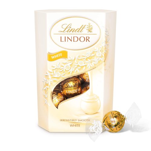 LINDT CORNET 200G LINDOR WHITE