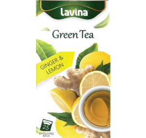 LAVINA GREEN TEA GINGER & LEMON X25S