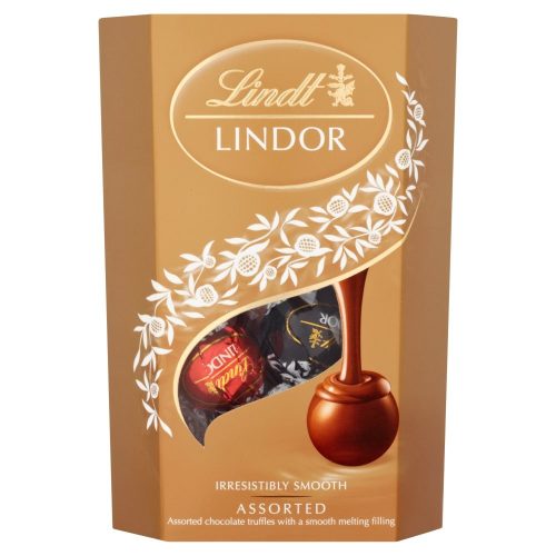 LINDT CORNET 200G LINDOR ASSORTED
