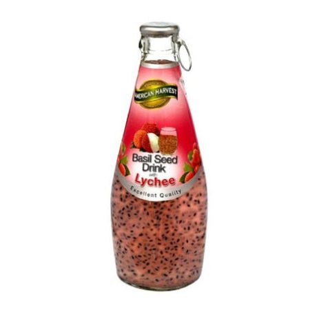 AMERICAN HARVEST BASIL SEED JUICE LYCHEE 290ML
