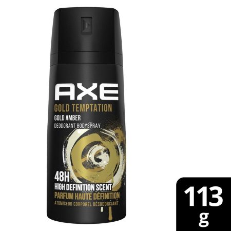 AXE GOLD TEMPTATION GOLD AMBER DEO BODYSPRAY
