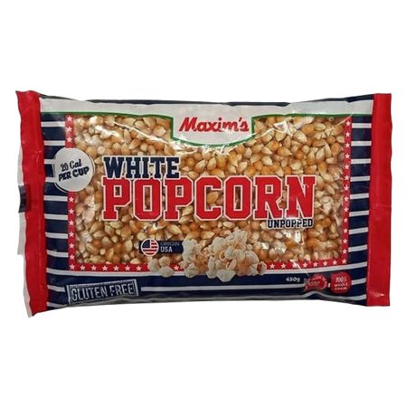 MAXIM'S WHITE POPCORN 450G