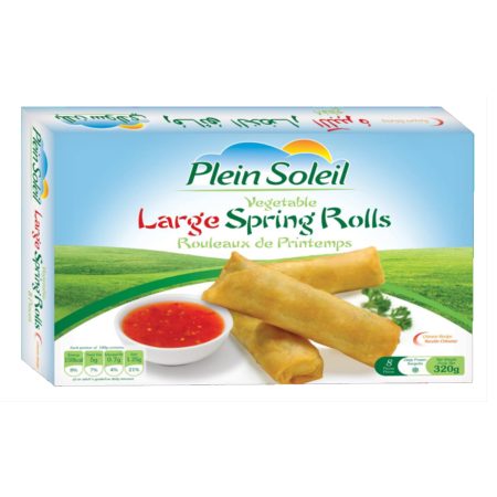 PLEIN SOLEIL LARGE VEGETABLE SPRING ROLLS 320G