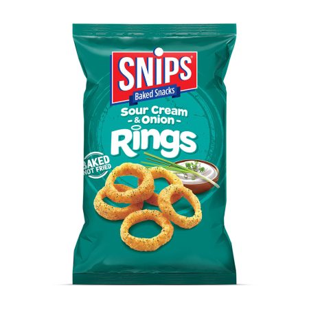 SNIPS SOUR CREAM AND ONION RINGS 70G