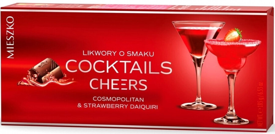 MIESZKO CHOCOLATE LIQUEUR COSMOPOLITAN & STRAWBERRY 185G