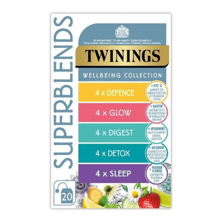 TWININGS SUPER BLENDS WELLBEING 20 SACHETS