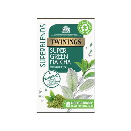 TWININGS SUPER GREEN MATCHA 20 SACHETS
