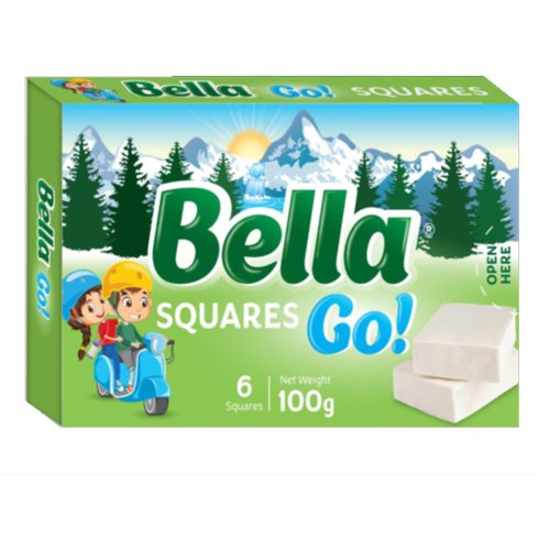 BELLA GO SQUARE CHEESE 6 PCS